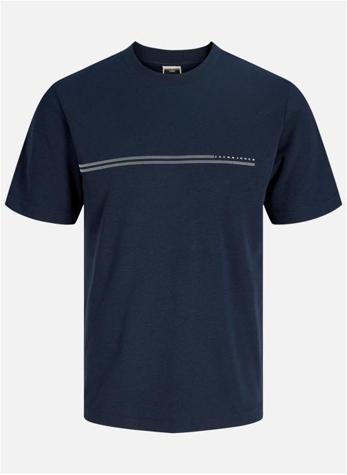 Jack & Jones Plus Tee-shirts T-shirt col rond droit - 12297257 homme bleu