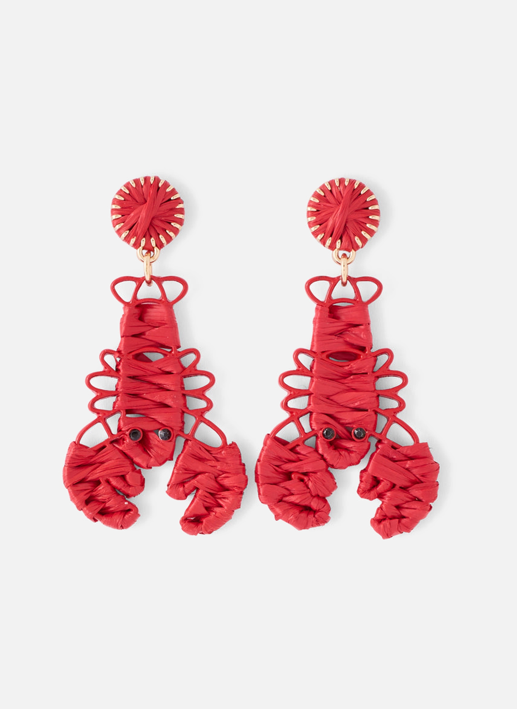 Boucles d'oreilles femme rouge Balaboosté Boucles d'oreilles femme rouge Rouge