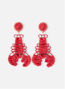 Boucles d'oreilles femme rouge