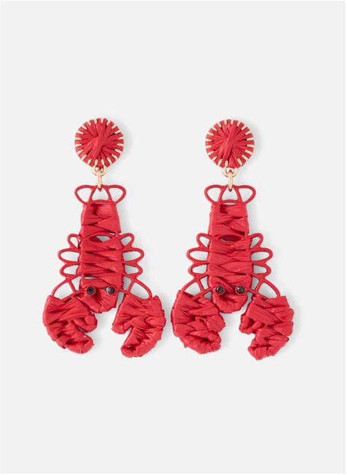 Balaboosté Boucles d'oreilles femme rouge