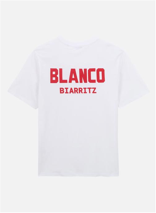 Serge Blanco Tee-shirts BLANCO BIARRITZ homme blanc