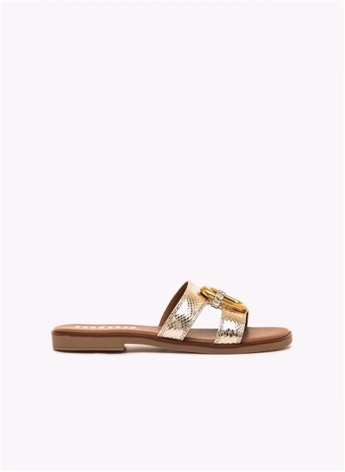MTNG Sandales Sandales plates Femme MTNG ALYSA marron femme or et bronze