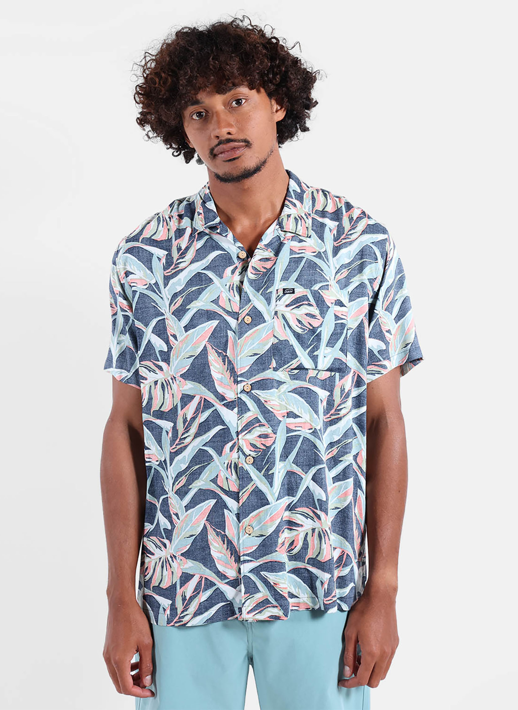 Chemises TROPICS homme bleu Oxbow Chemises TROPICS homme bleu Bleu marine