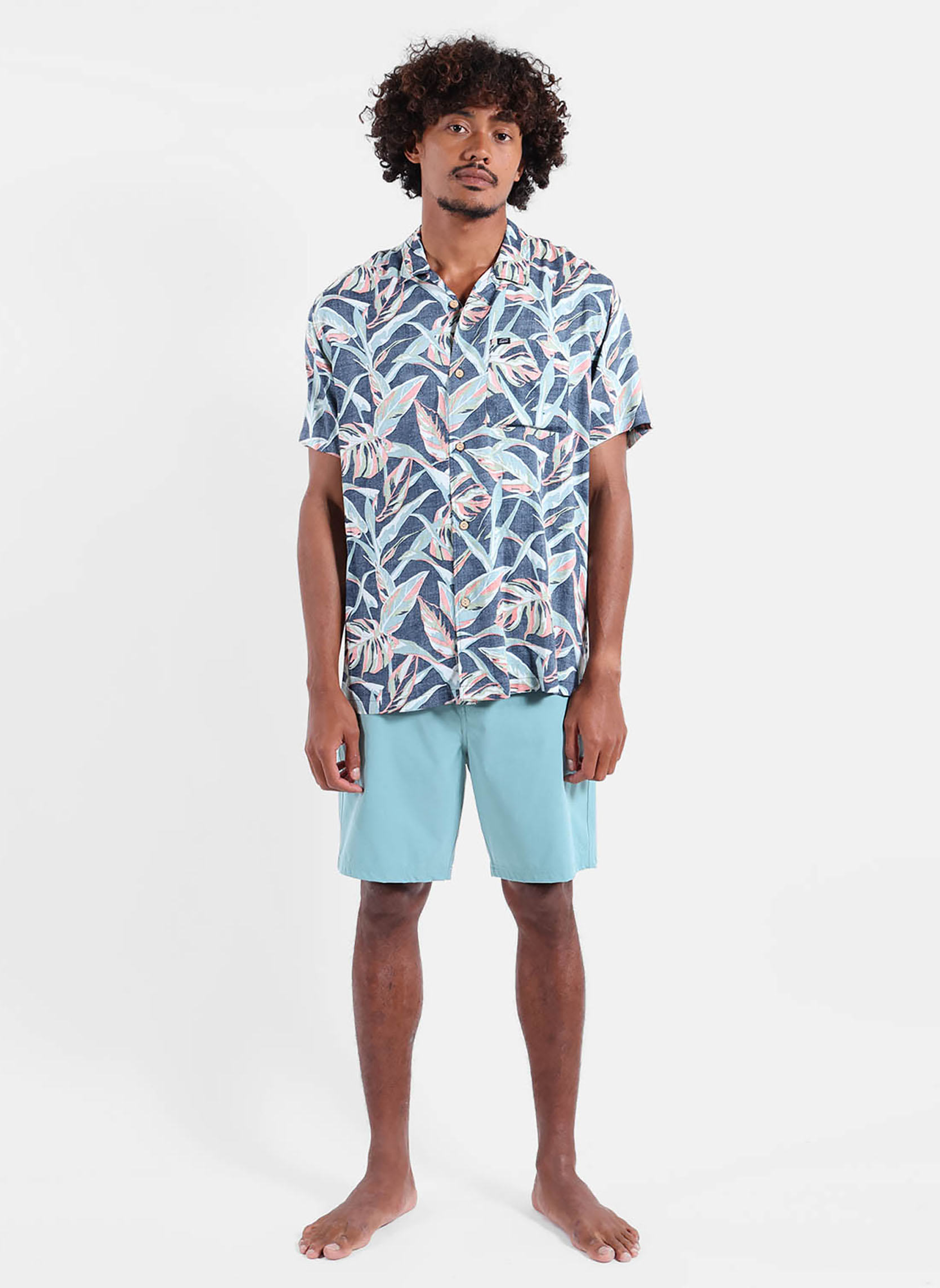 Chemises TROPICS homme bleu Oxbow Chemises TROPICS homme bleu Bleu marine