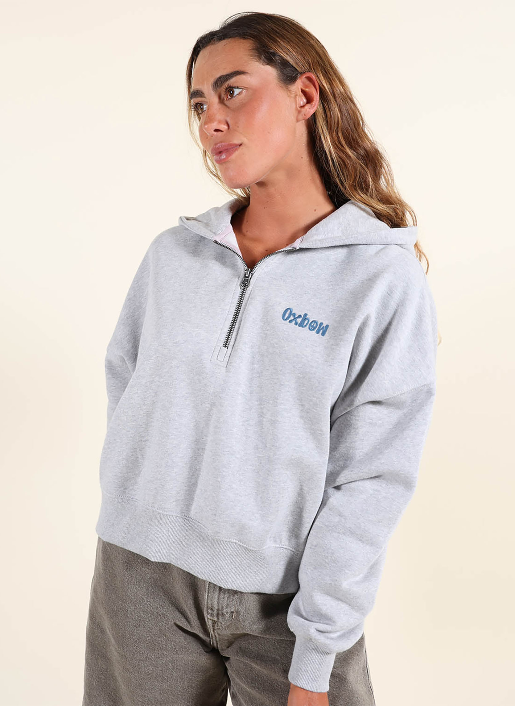 Sweats à capuche WATERLILY femme gris Oxbow Sweats à capuche WATERLILY femme gris Gris