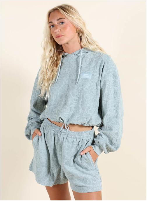 Oxbow Sweats à capuche CORAL femme bleu