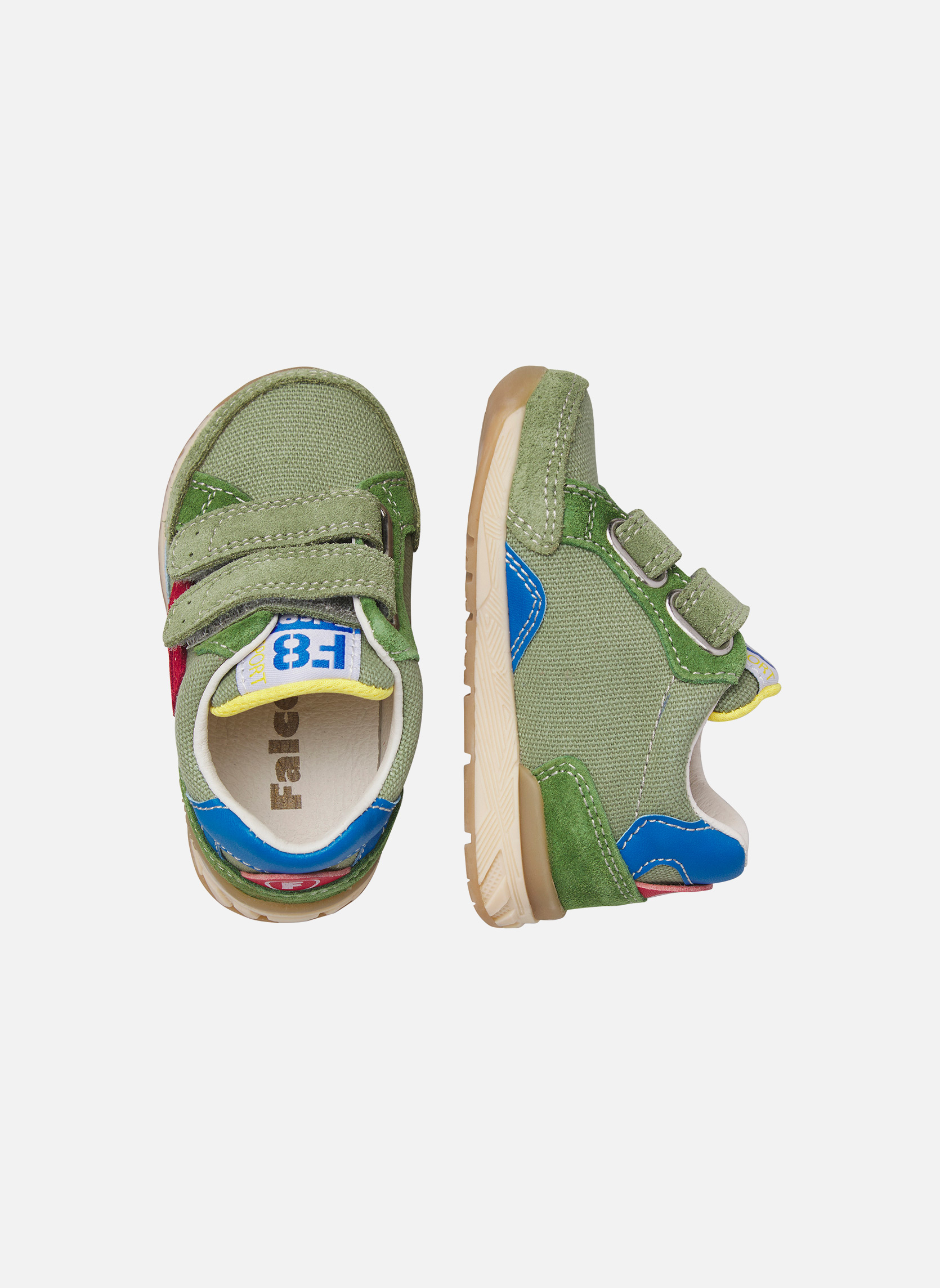 Baskets basses Sneakers NAERIS VL. Vert-Bleu garçon vert Falcotto Baskets basses Sneakers NAERIS VL. Vert-Bleu garçon vert Vert