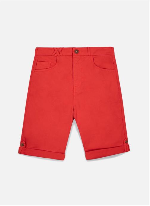 TBS Bermudas Pantacourt SINTAMID HIBISCUS femme rouge