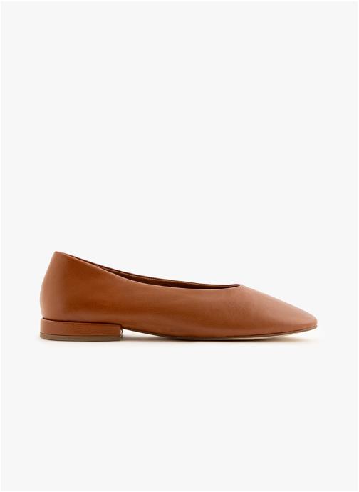 Maison Toufet Ballerines classiques Ballerine Églantine - Camel femme marron