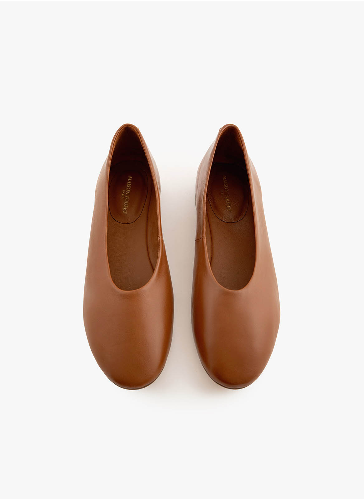 Ballerines classiques Ballerine Églantine - Camel femme marron Maison Toufet Ballerines classiques Ballerine Églantine - Camel femme marron Camel