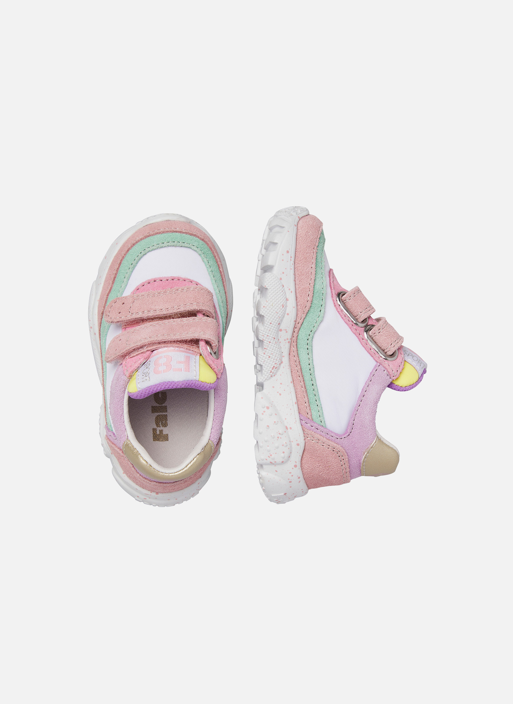 Baskets basses Sneakers AMANTEA 2 VL. Blanc-Bleu clair- garçon rose Falcotto Baskets basses Sneakers AMANTEA 2 VL. Blanc-Bleu clair- garçon rose Rose clair