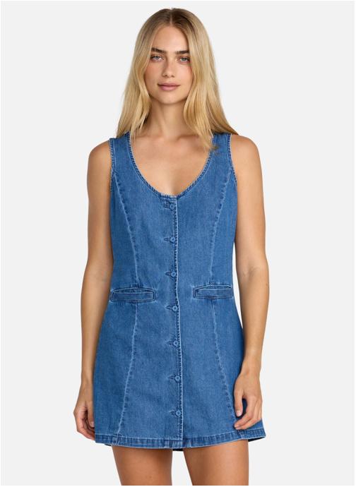 RVCA Robes Lainey Mini femme bleu