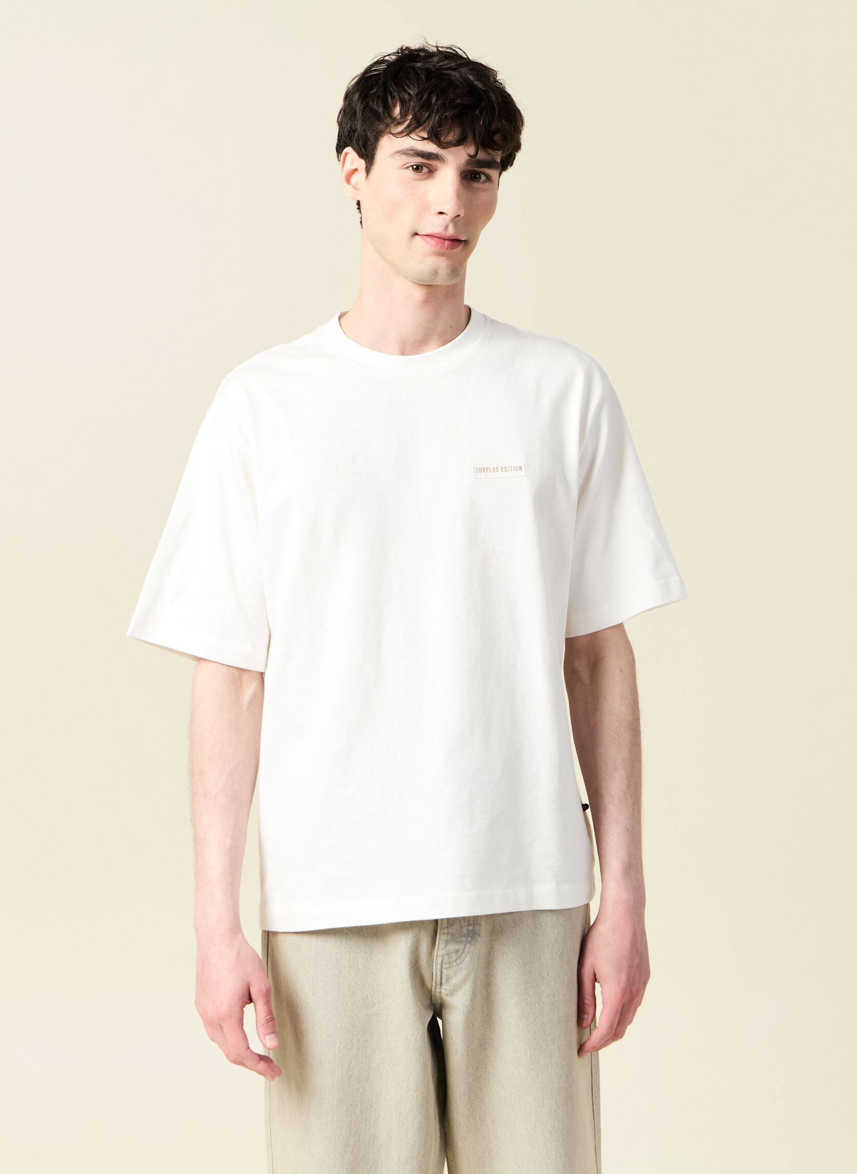 Tee-shirts TEESURPLUS1H homme blanc Bonobo Tee-shirts TEESURPLUS1H homme blanc Blanc