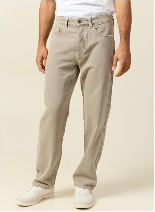 Bonobo Jeans droit RELAX-COLOR homme beige