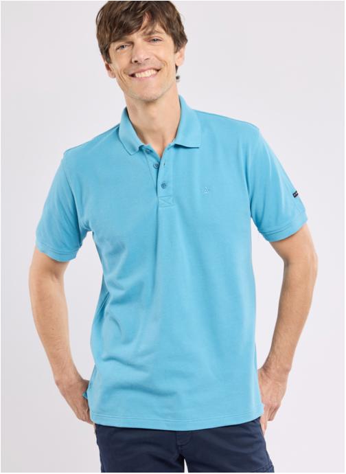 Armor Lux Polos Polo 75045 blanc homme bleu