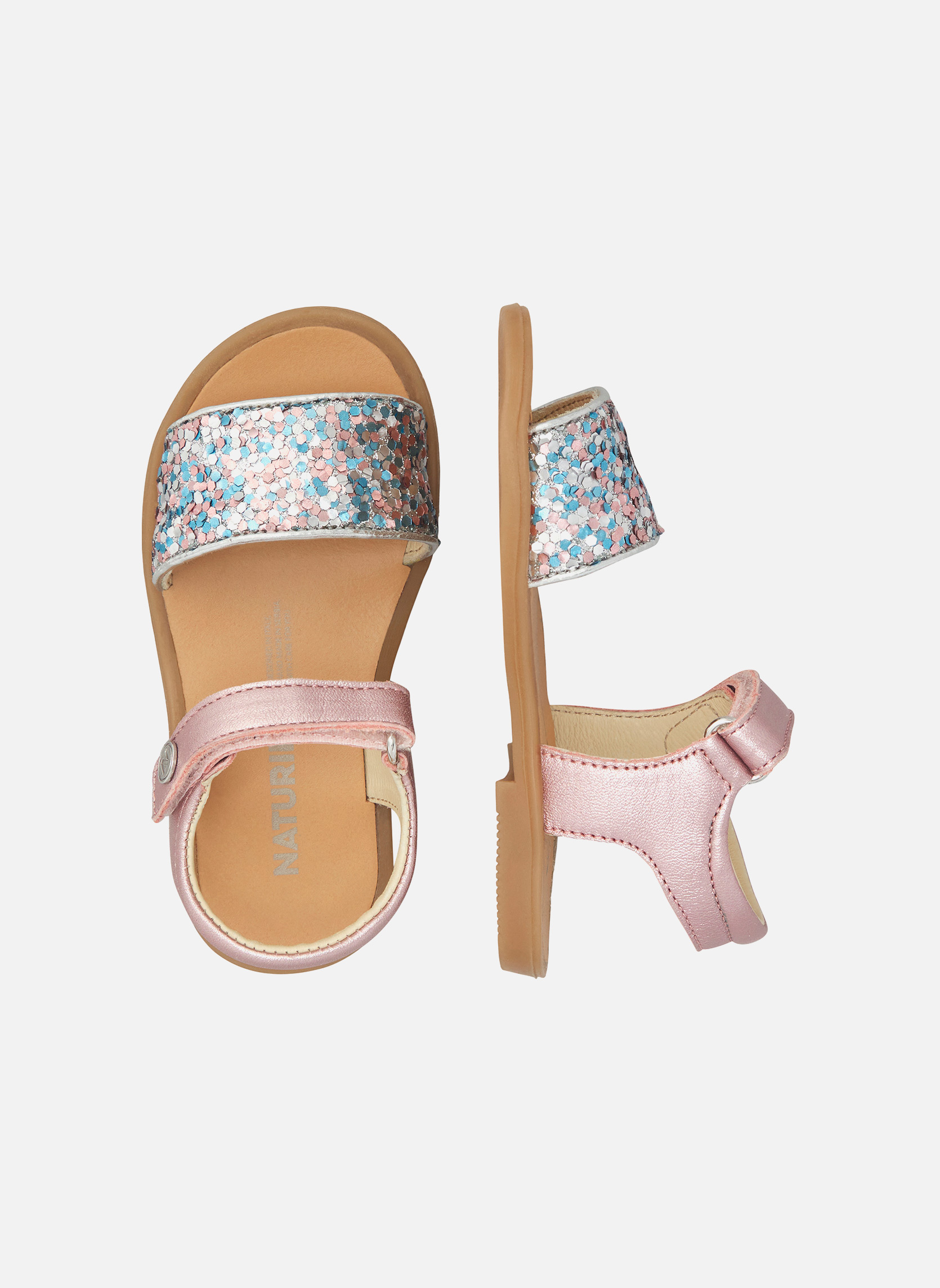 Sandales Sandales NIAE Platine- fille rose Naturino Sandales Sandales NIAE Platine- fille rose Rose clair