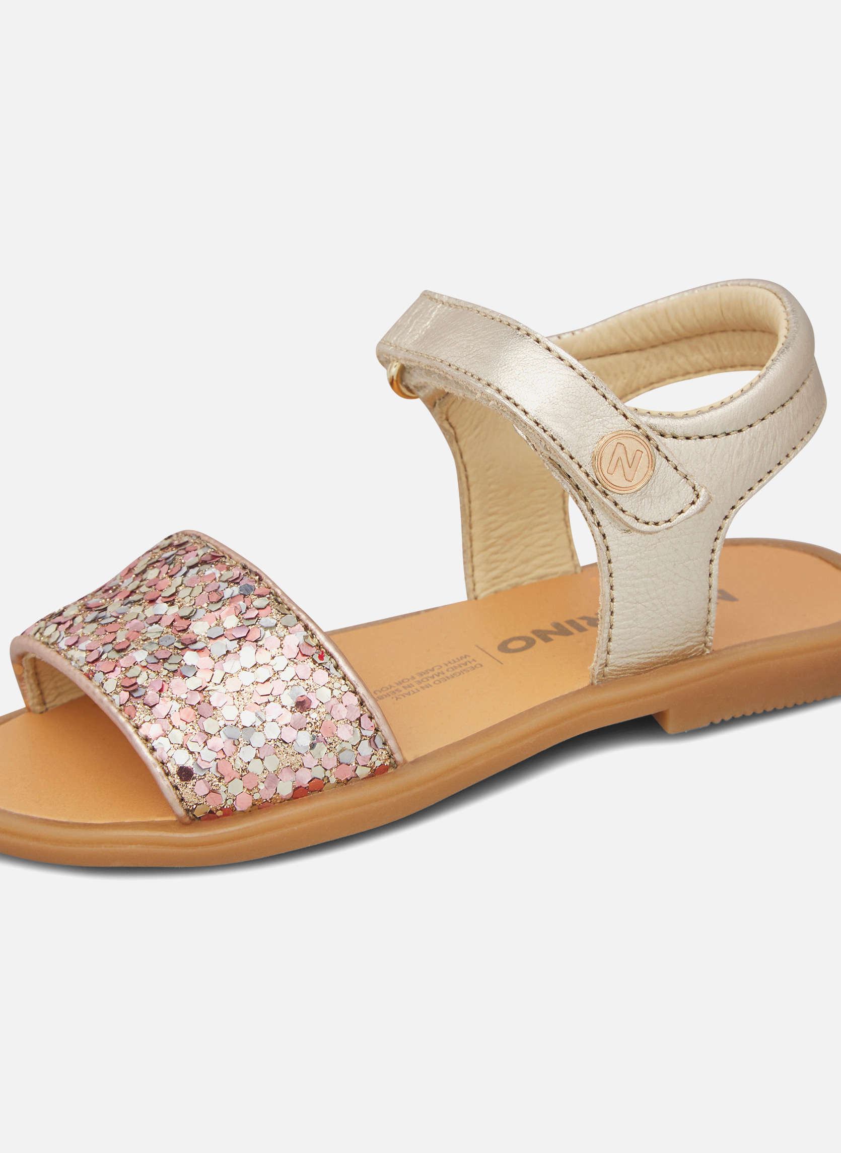 Sandales Sandales NIAE Platine- fille gris Naturino Sandales Sandales NIAE Platine- fille gris Gris clair