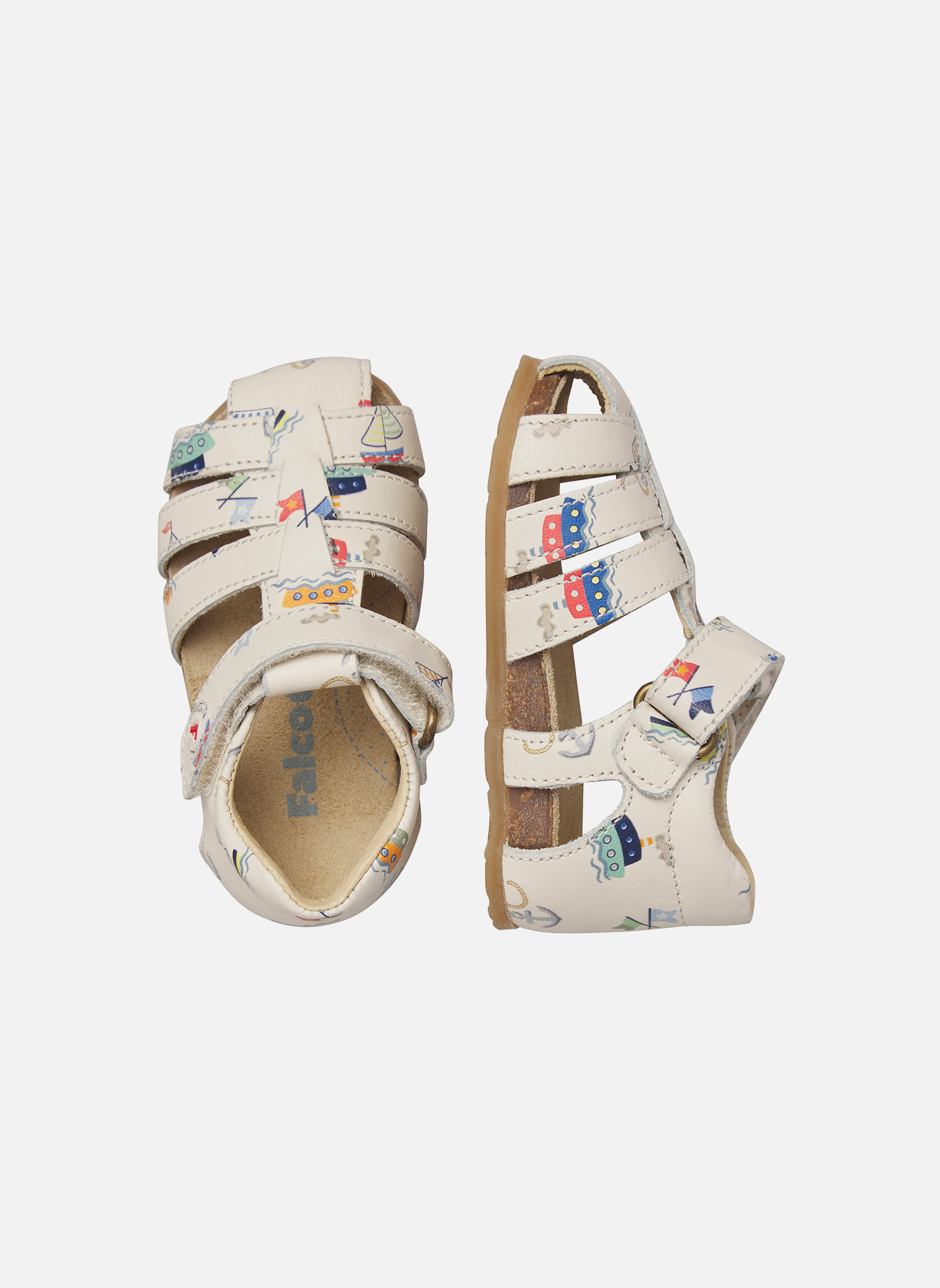 Sandales Sandales ALBY Blanc crème- garçon blanc Falcotto Sandales Sandales ALBY Blanc crème- garçon blanc Blanc