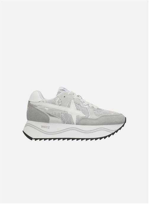 W6YZ Baskets basses Sneakers DEVA W. Gris-Blanc femme gris