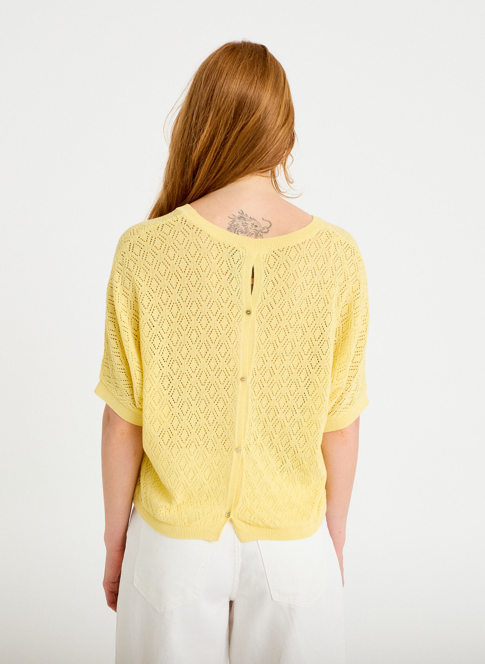 Pulls NEWLUXAJOUV femme jaune Cache Cache Pulls NEWLUXAJOUV femme jaune Jaune