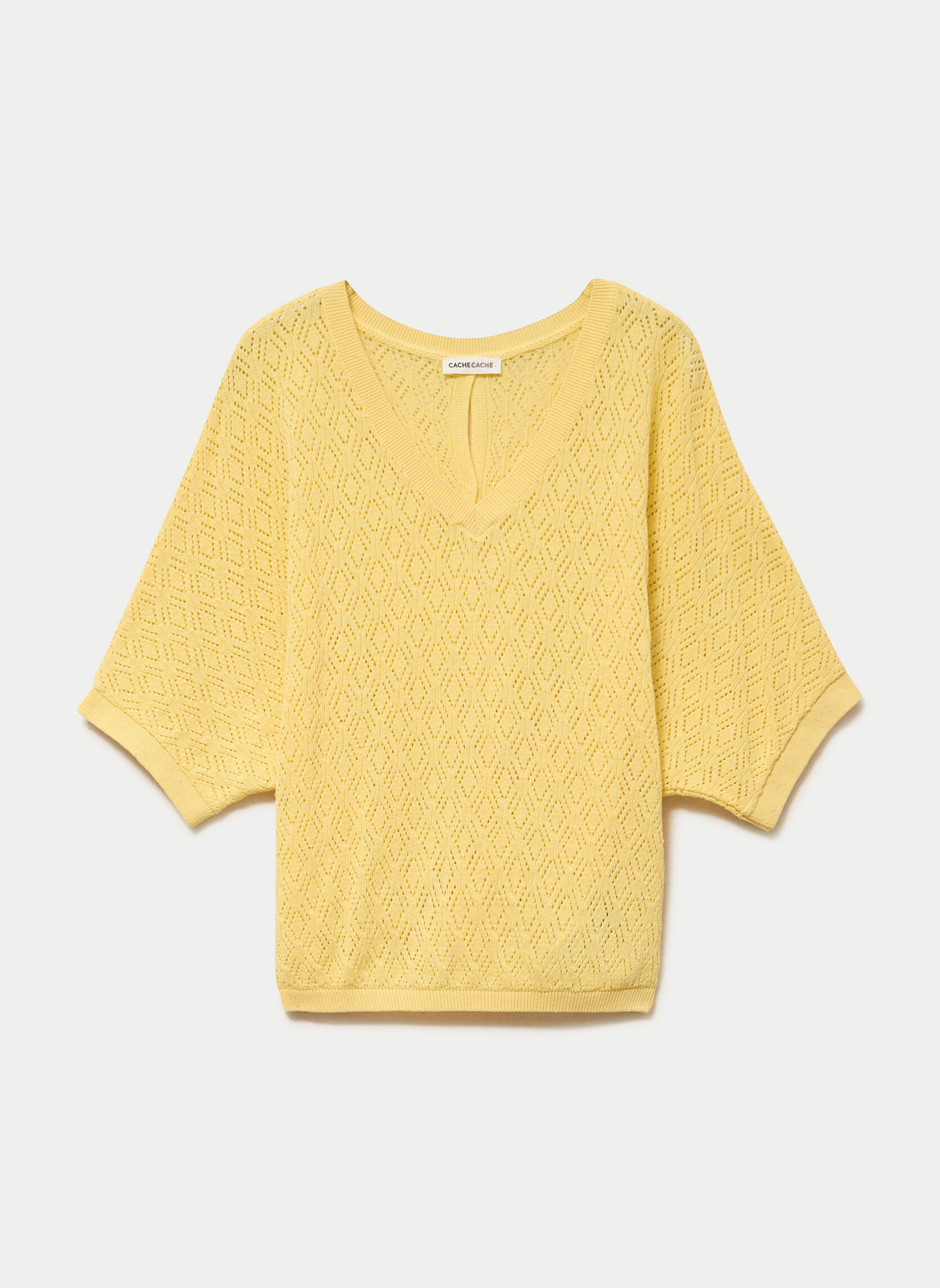 Pulls NEWLUXAJOUV femme jaune Cache Cache Pulls NEWLUXAJOUV femme jaune Jaune