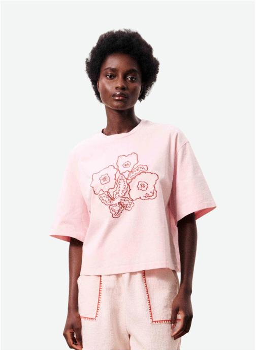 FRNCH Tee-shirts LOLITE femme rose