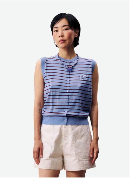 FRNCH Gilets GLACIER femme bleu