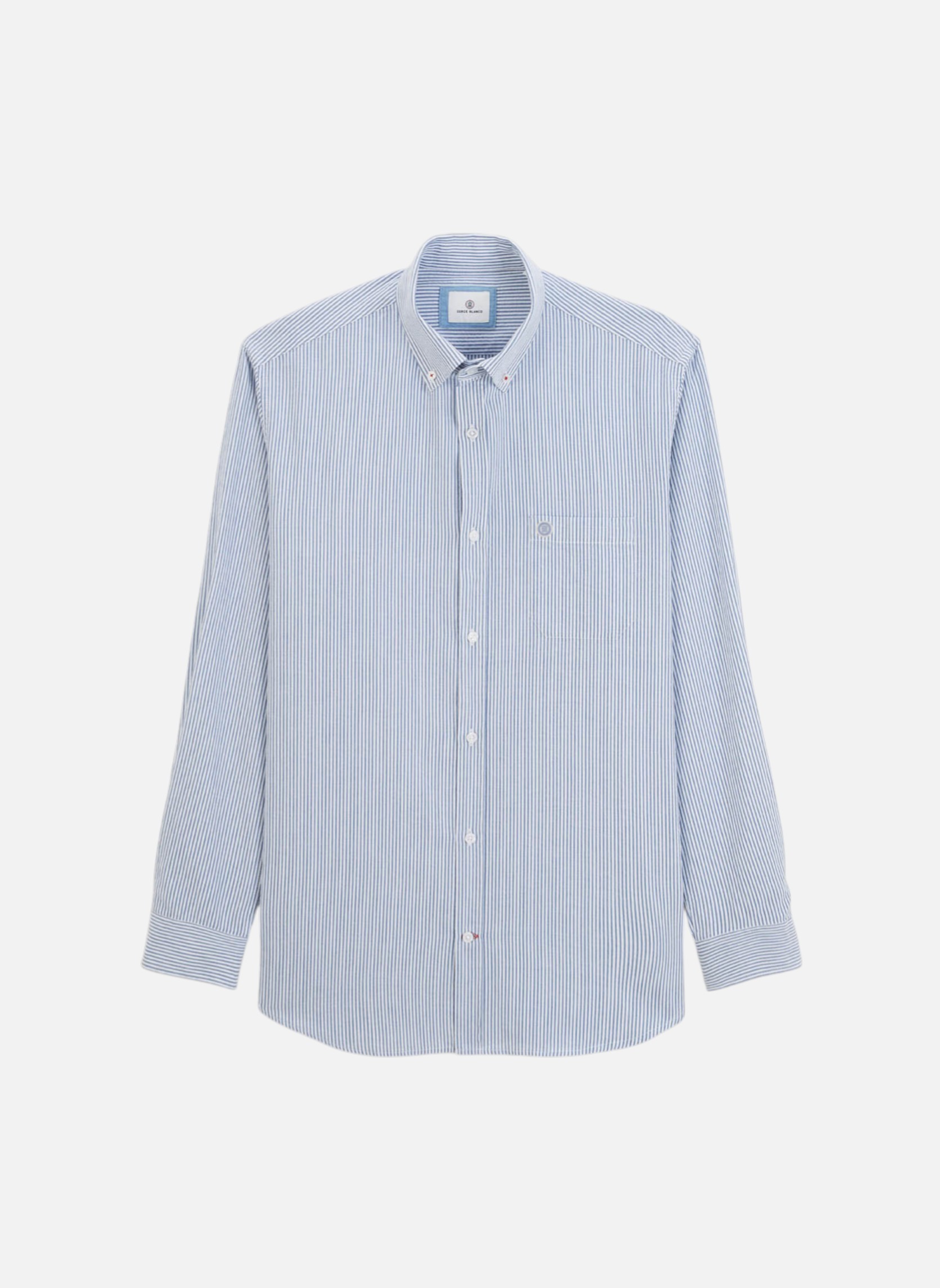 Chemises Chemise ML homme bleu Serge Blanco Chemises Chemise ML homme bleu Bleu