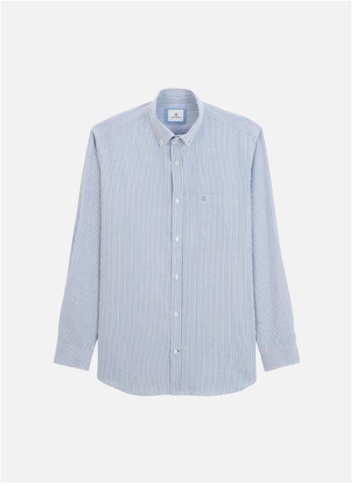 Serge Blanco Chemises Chemise ML homme bleu
