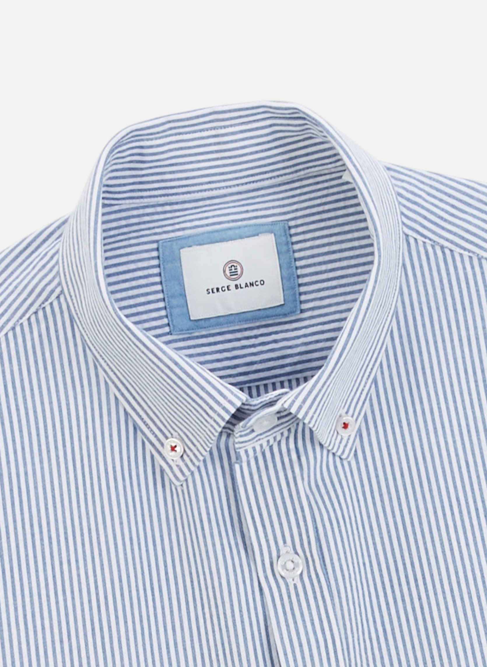 Chemises Chemise ML homme bleu Serge Blanco Chemises Chemise ML homme bleu Bleu