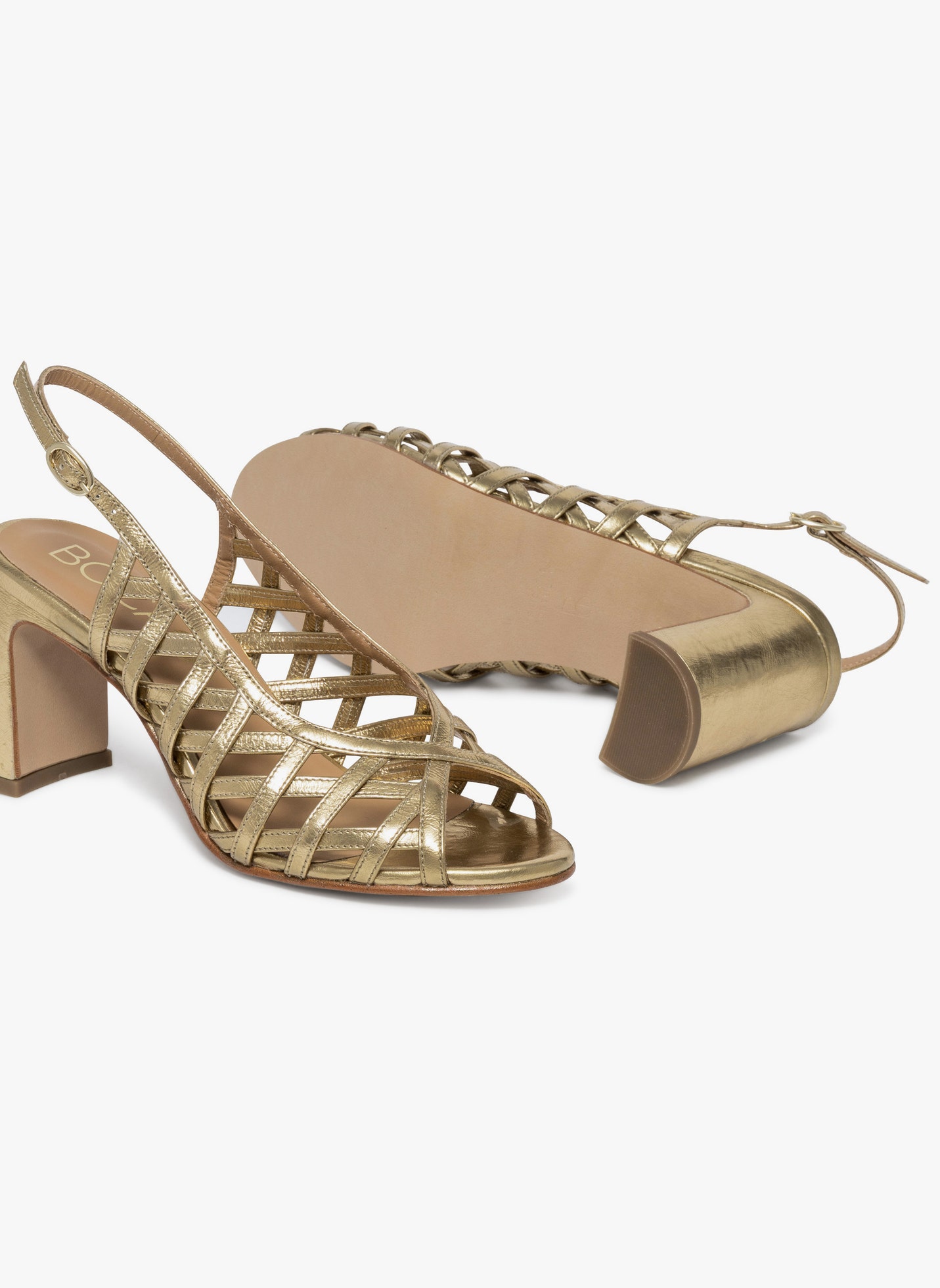 Sandales THERESA femme or et bronze Bocage Sandales THERESA femme or et bronze Or