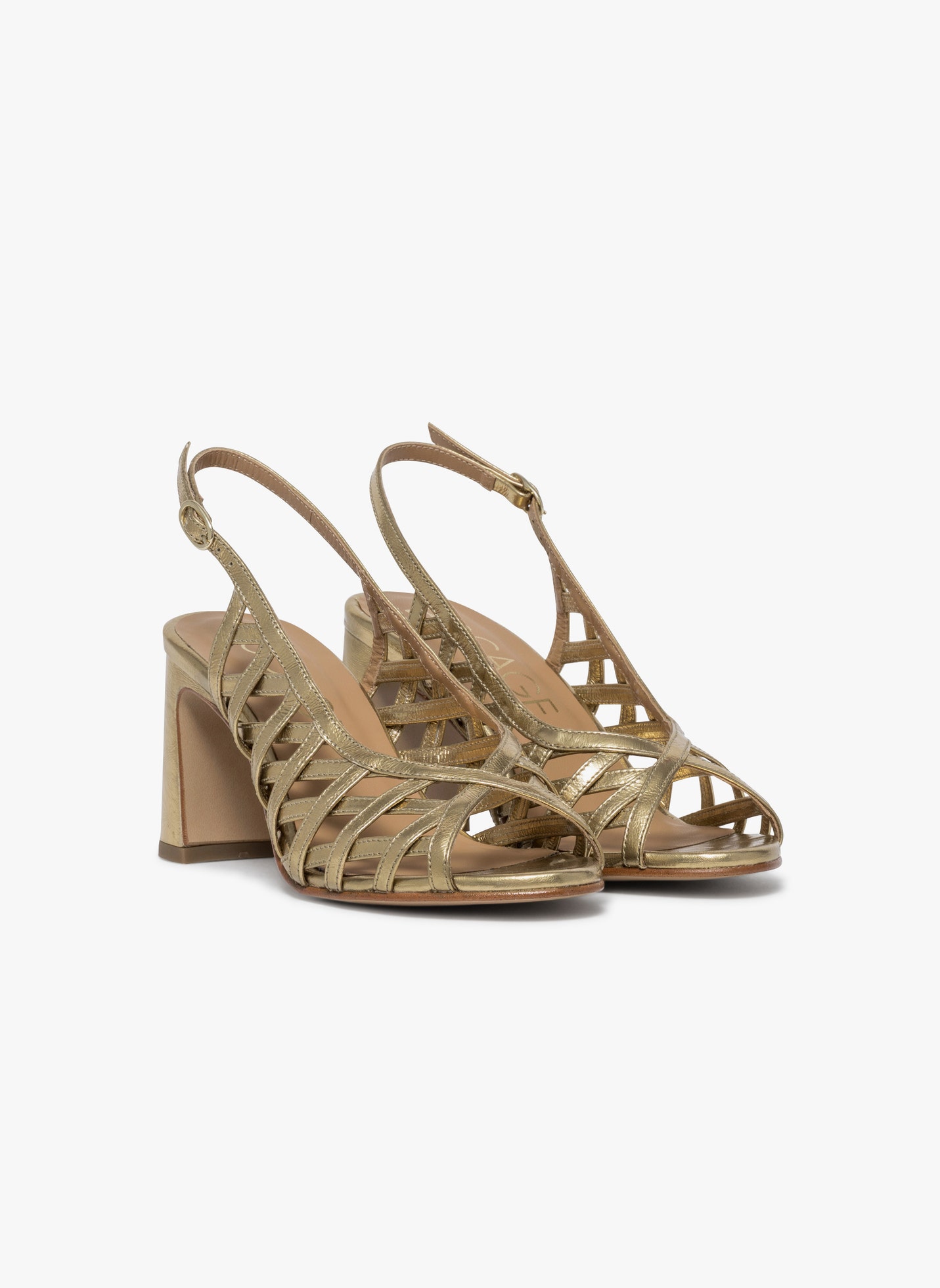 Sandales THERESA femme or et bronze Bocage Sandales THERESA femme or et bronze Or