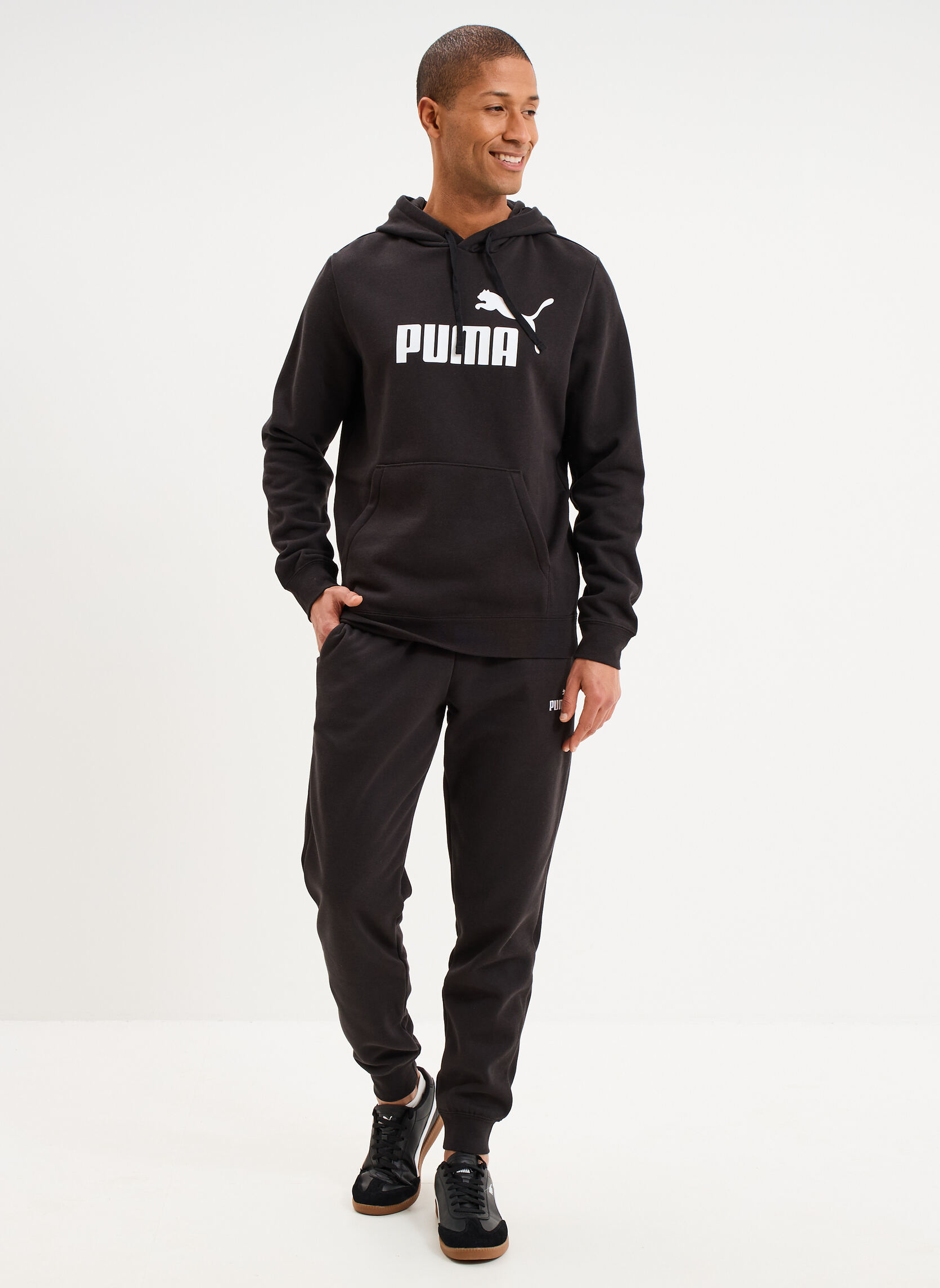 Sweats à capuche PUMA1_ESSLOGO_68257001 homme noir Puma Sweats à capuche PUMA1_ESSLOGO_68257001 homme noir Noir