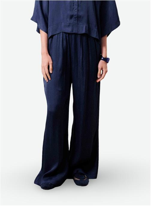 FRNCH Pantalons droit ECUME femme bleu
