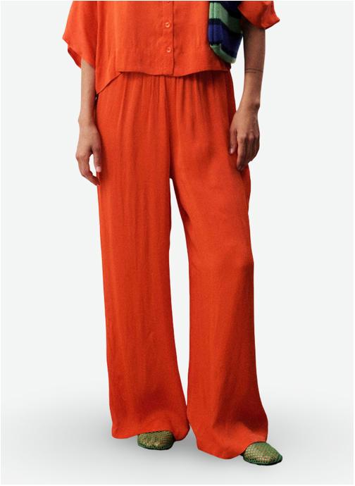 FRNCH Pantalons droit ECUME femme rouge