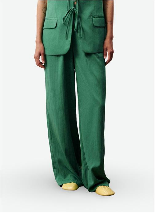 FRNCH Pantalons droit CARAIVA femme vert