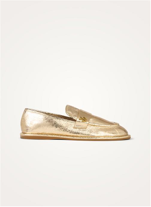 Vanessa Wu Mocassins GRACE femme or et bronze
