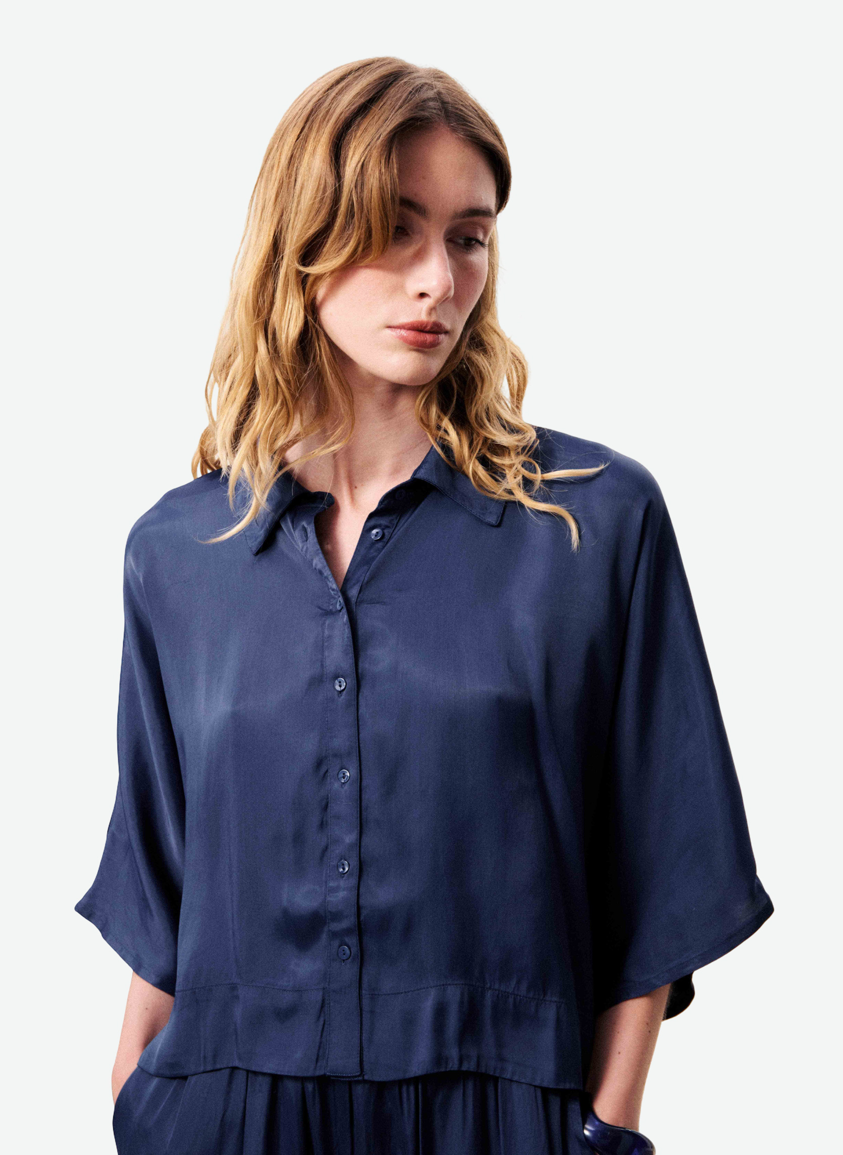 Chemises PERVENCHE femme bleu FRNCH Chemises PERVENCHE femme bleu Bleu marine