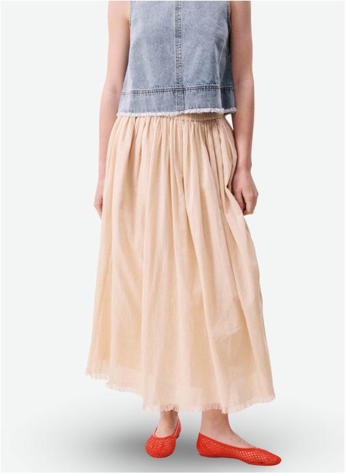 FRNCH Jupes mi-longues MARY femme beige