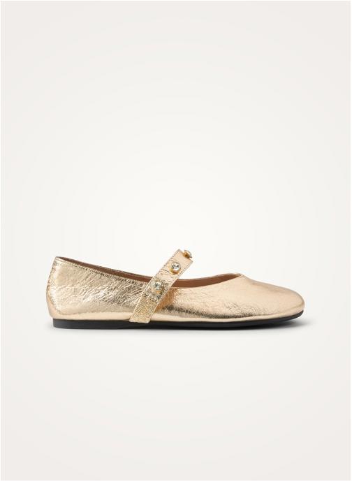 Vanessa Wu Ballerines classiques Vanessa Wu femme or et bronze