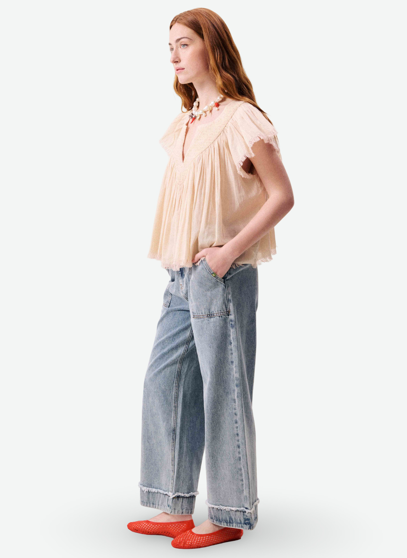 Blouses NOVAELLE femme beige FRNCH Blouses NOVAELLE femme beige Beige