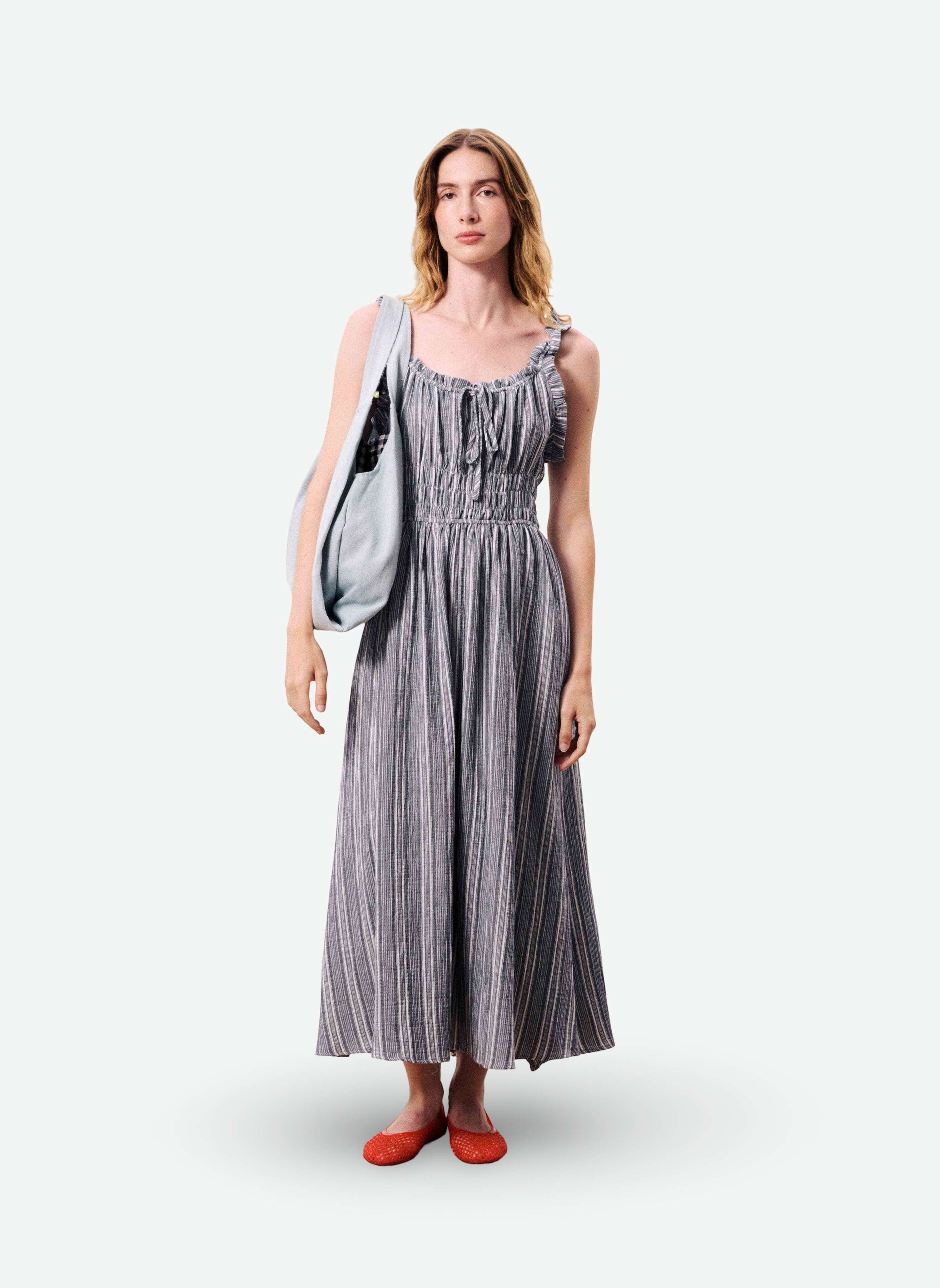 Robes OBEA femme bleu FRNCH Robes OBEA femme bleu Bleu denim
