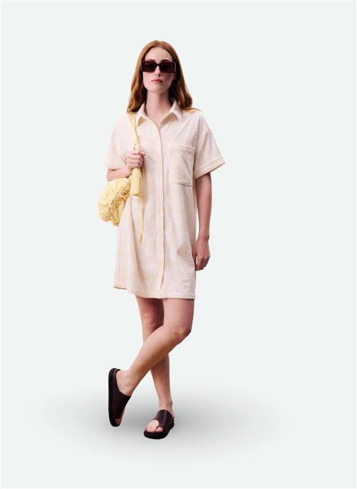 FRNCH Robes AQUINEA femme beige