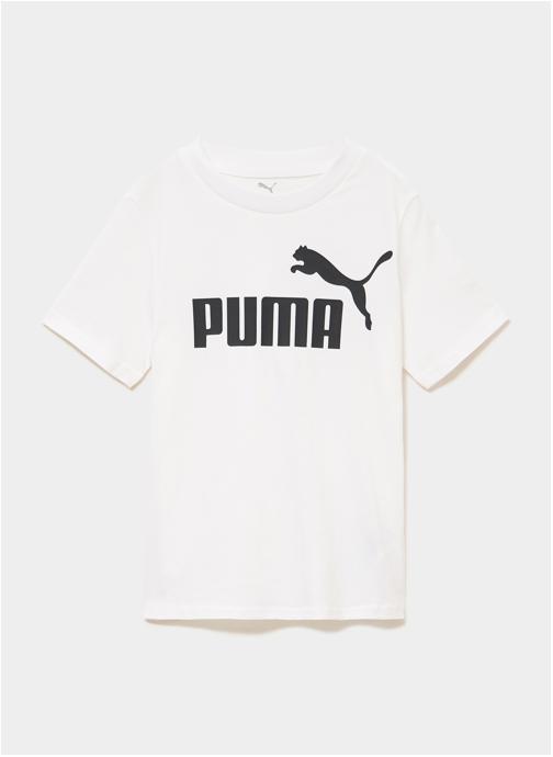 Puma Tee-shirts PUMA2_ESSLOGO_68490602 garçon blanc