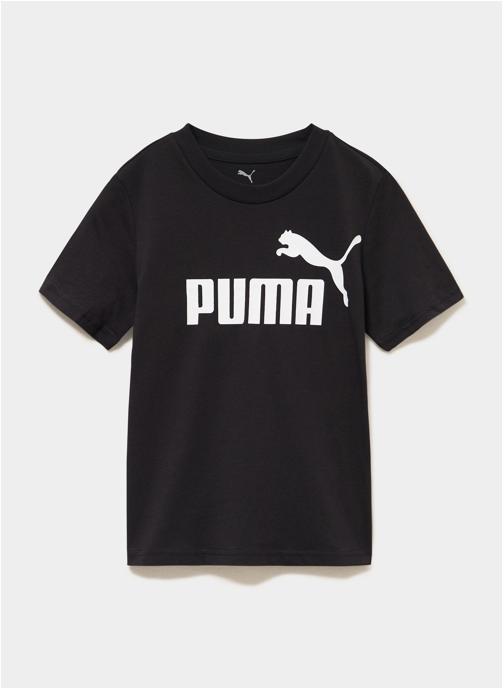 Puma Tee-shirts PUMA2_ESSLOGO_68490601 garçon noir