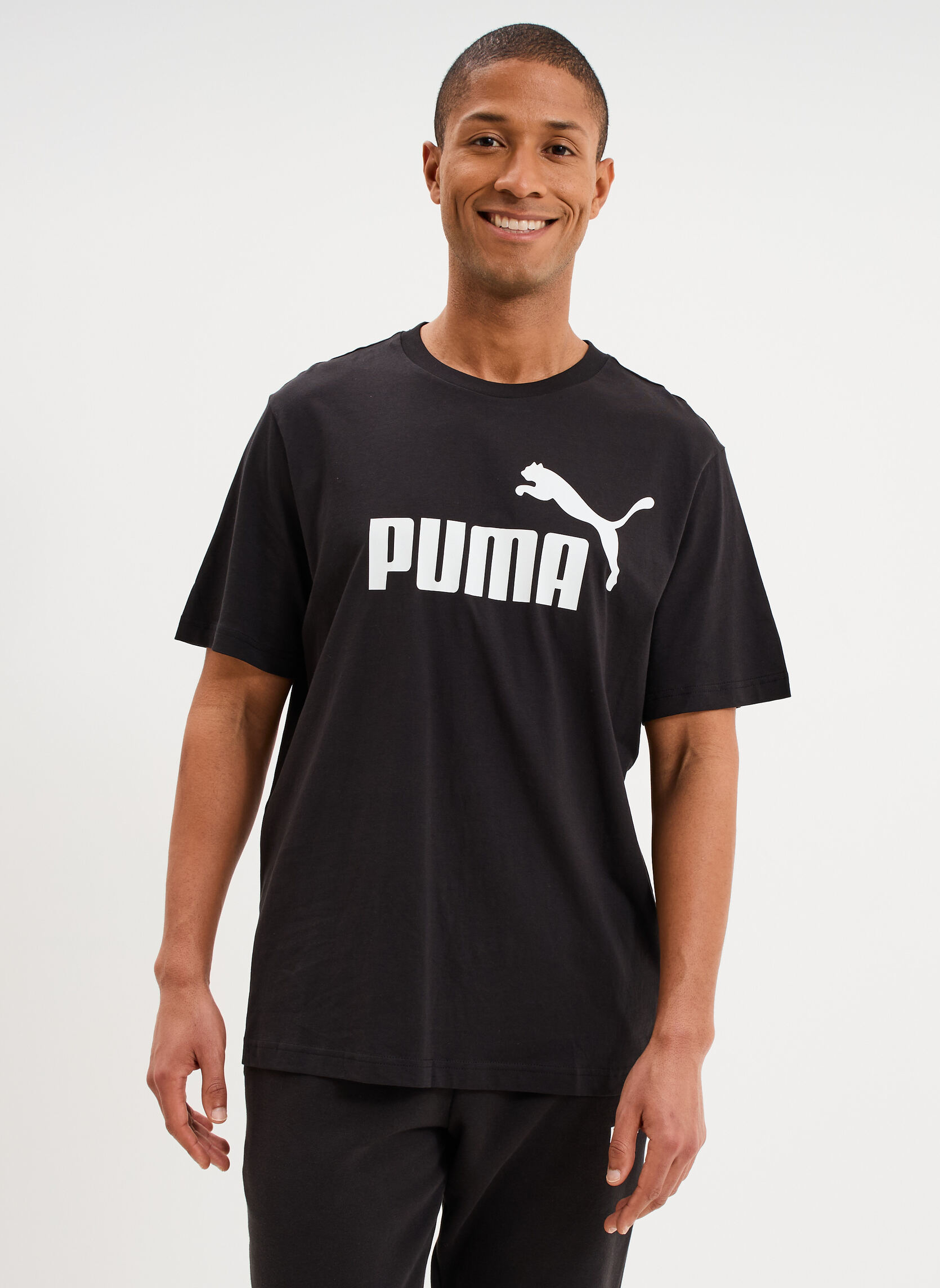 Tee-shirts T-shirt - PUMA1_ESSLOGO_68253201 homme noir Puma Tee-shirts T-shirt - PUMA1_ESSLOGO_68253201 homme noir Noir