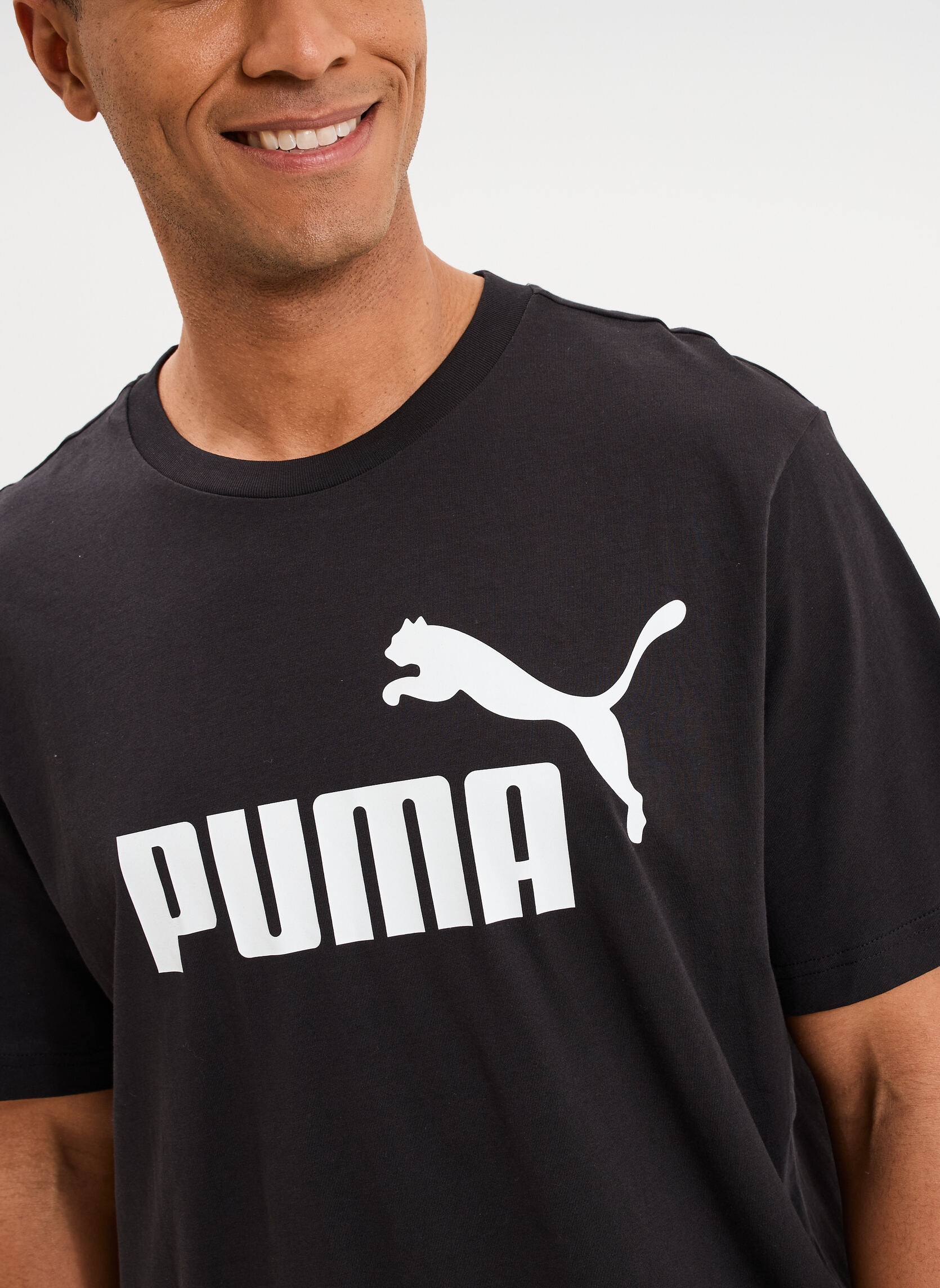 Tee-shirts T-shirt - PUMA1_ESSLOGO_68253201 homme noir Puma Tee-shirts T-shirt - PUMA1_ESSLOGO_68253201 homme noir Noir