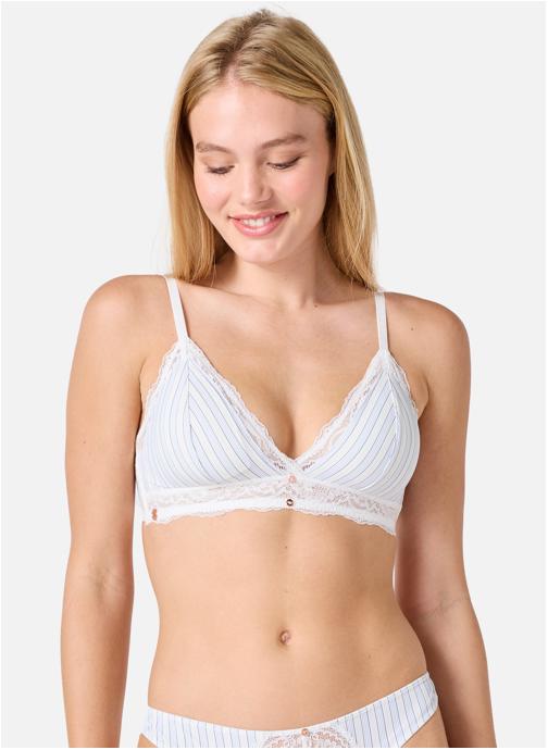 Brigitte Bardot Brassières Soutien-gorge souple coques amovibles ivoire Guinguette femme blanc