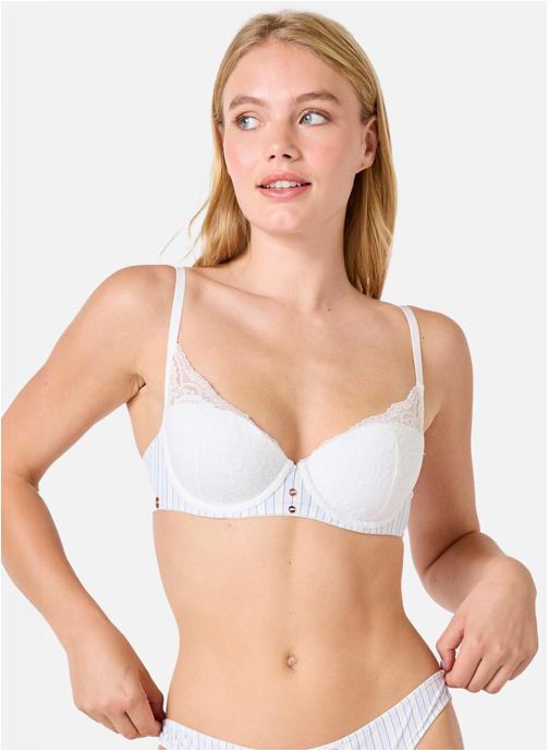 Brigitte Bardot Brassières Soutien-gorge coques moulées ivoire Guinguette femme blanc