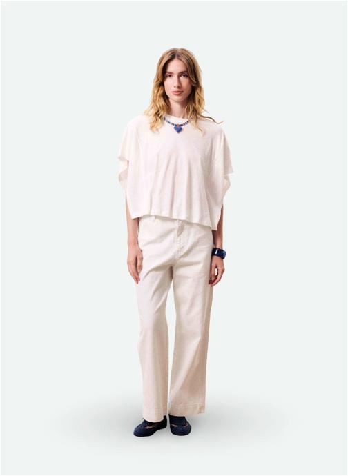 FRNCH Jeans droit MELUSINE femme beige